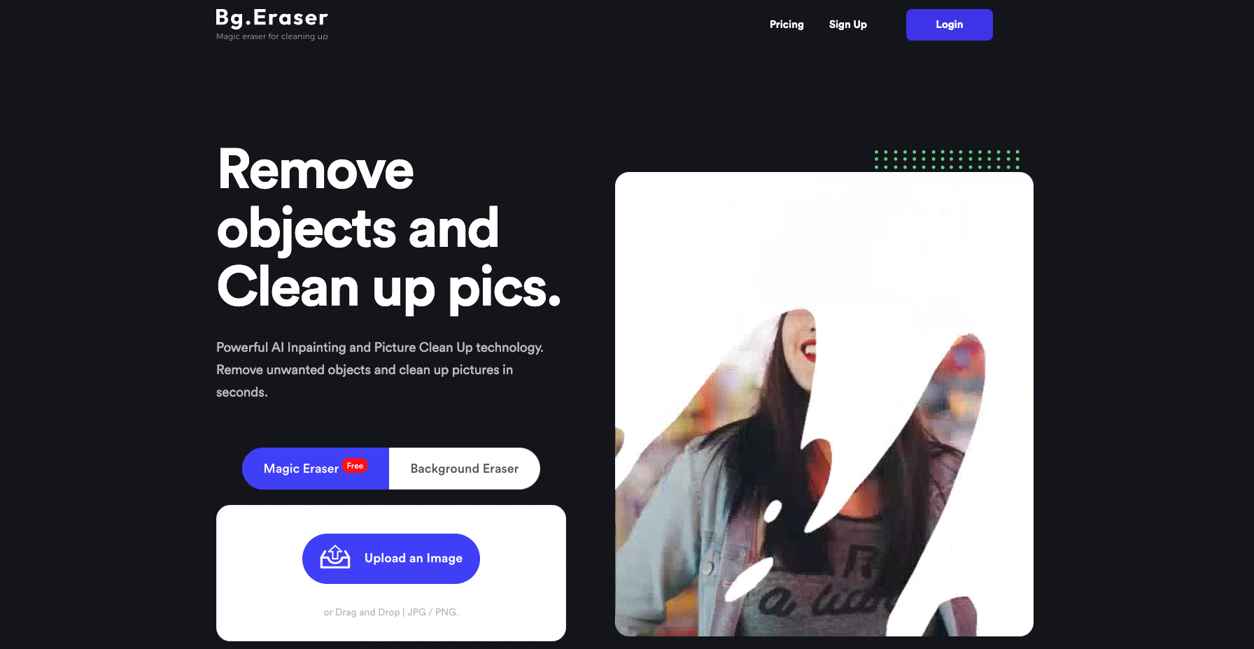 BG Eraser removedor do fundo de imagens Inteligência Artificial App (AI)