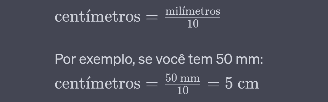 Converter Mil metros mm Em Cent metros cm Intelig ncia Artificial 